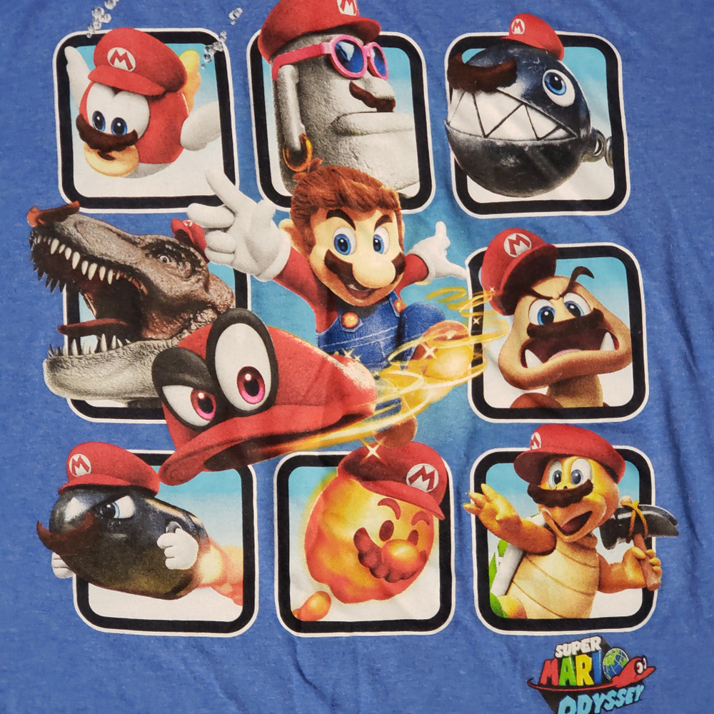 Super Mario Odyssey XL Graphic T Shirt